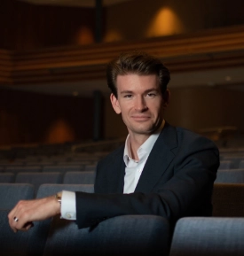 Garrett Murphy, at the Sandra Levine Theatre at Queens University of Charlotte